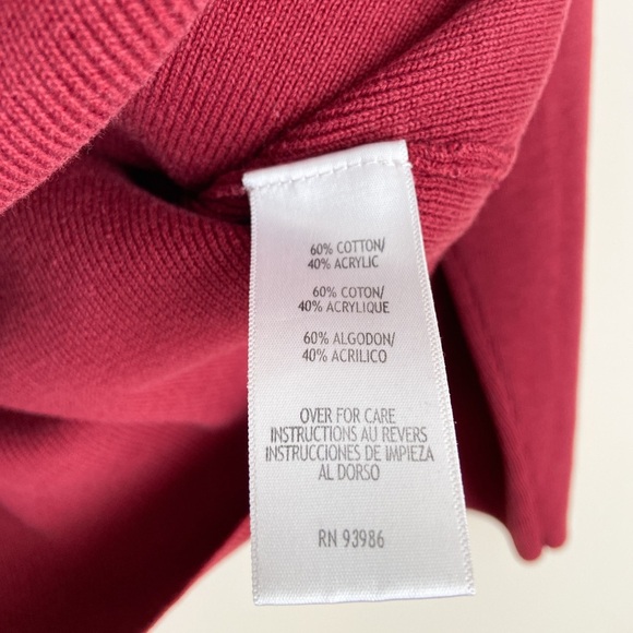 Casual Corner Annex vintage wine dainty button top - Picture 4 of 6